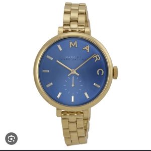 Marc by Marc Jacobs Sally Blue Dial Gold-tone Ladies Watch